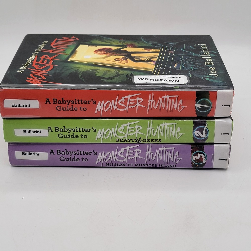 Joe Ballarini A Babysitter's Guide to Monster‎ Hunting Hardcover 1-3 Ex-Lib Good